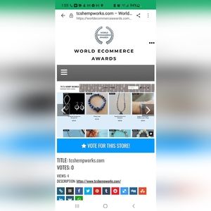 I was Nominated for Winter Edition by World E-commerce and would love the votes